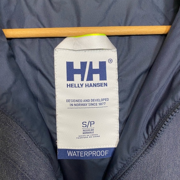 Helly Jansen Women’s Navy Denim Winter Jacket Waterproof Size S - Picture 9 of 9